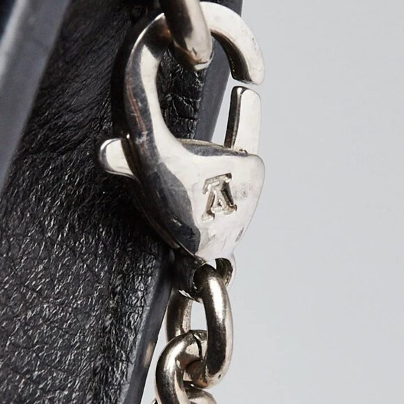 Louis Vuitton Black Leather MyLockMe Chain Pochette Bag - Picture 7 of 11